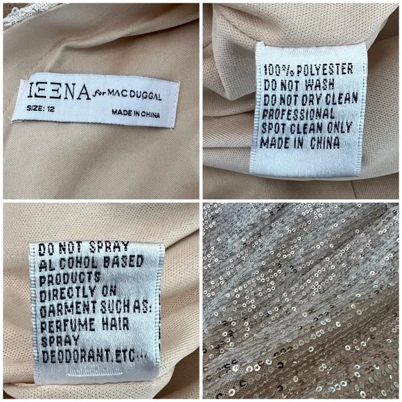 Ieena Mac Duggal Sequin Twist Cocktail Minidress 12 - Picture 8 of 11